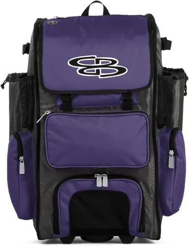 Vista 109 de Boombah Rolling Superpack - Bolsa para equipo de béisbol/sóftbol, varios colores, mango telescópico y capacidad para 4 murciélagos, versión