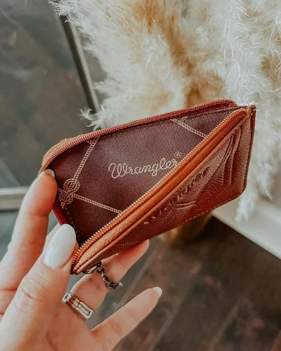 Vista 4 de Montana West Wrangler - Cartera para tarjetas de crédito azteca bohemia para mujer