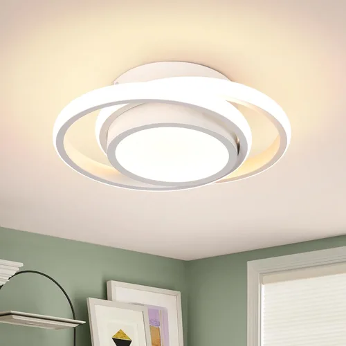 Vista 14 de CANEOE Lámpara de Techo LED Pequeña y Moderna, Dorada Redonda, Accesorios de Luz de Pasillo para Techos, Lámparas de Techo Interiores para Pasillo