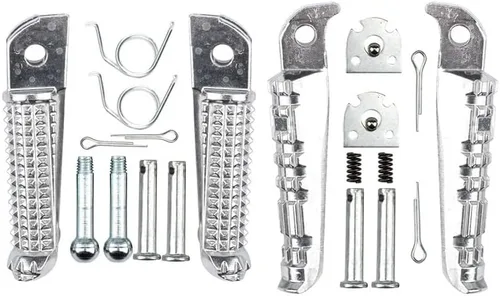 Vista 6 de Reposapiés de la motocicleta delantero/trasero reposapiés Estriberas Pedal de resorte para Yam & aha FZ-09 MT09 MT07 MT03 MT10 R3