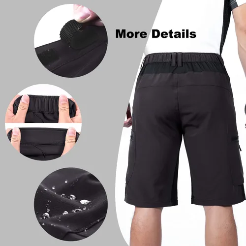 Vista 3 de Ally - Pantalones cortos holgados de ciclismo para hombre