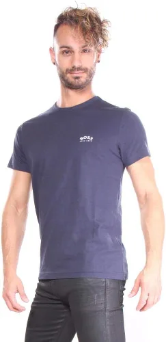 Vista 4 de BOSS Men's Modern Fit Basic Single Jersey T-Shirt