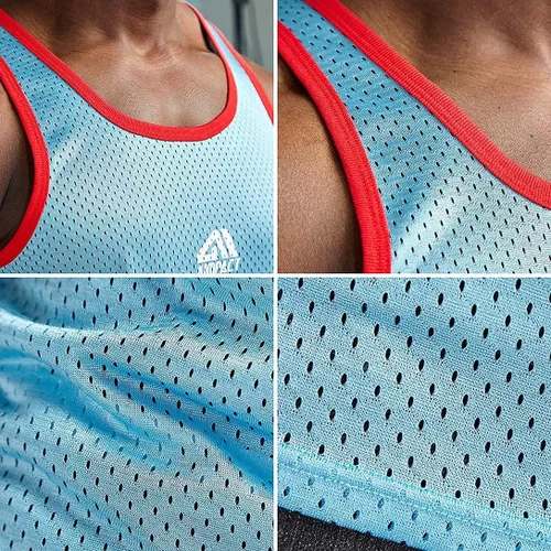 Vista 5 de AIMPACT Camiseta sin mangas de entrenamiento atlético para hombre 1
