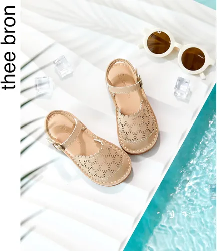 Vista 84 de THEE BRON Sandalias cómodas para niñas, zapatos para niños, sandalias rellenas