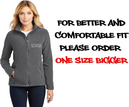Vista 6 de INK STITCH Women L217 Custom Stitching Embroidery Fleece Jackets - Multicolors