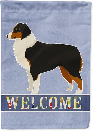 Vista 17 de Caroline's Treasures CK3704GF Bandera de jardín de bienvenida de Akita Shepherd Black and Tan - Bandera decorativa para patio exterior, patio