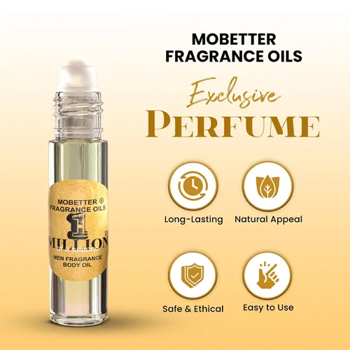 Vista 2 de Aceites de fragancia MOBETTER 1 Millonésima de segundo Aceite corporal para hombres