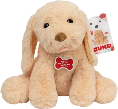 Vista 7 de GUND - Animal de peluche con movimiento y sonido Baby My Pet Puddles, cachorro afelpado prémium que ladra, apto para niños de 1 año en adelante, 12