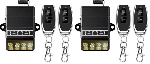 Vista 8 de Interruptor remoto inalámbrico de 12 V, CC 12 V/24 V/48 V/72 V/40 A, interruptor RF inalámbrico para puerta de garaje, ventilador, lámpara, bomba