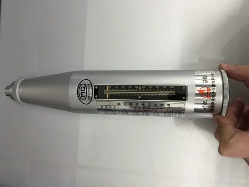 Vista 3 de Resiliómetro Probador de martillo de rebote de hormigón Schmidt Swiss Hammer Herramienta de medidor de prueba de rebote de hormigón HT-225