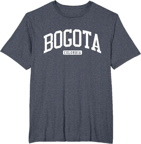 Vista 76 de Camiseta estilo universitario de Bogotá Colombia, Negro
