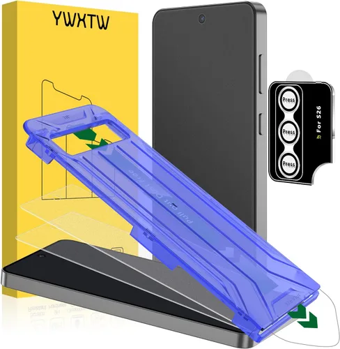 Vista 9 de YWXTW EZ Alignment - Protector de pantalla para Samsung Galaxy Z Flip 6/Z Flip 7 FE, 2 protectores de pantalla de vidrio templado frontal + 1 juego