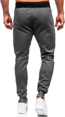 Vista 3 de BUXKR Pantalones deportivos para hombre para correr, pantalones casuales para gimnasio, correr o entrenamiento atlético