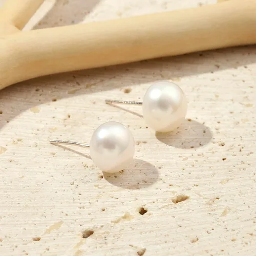 Vista 11 de Natural Stone Stud Earrings for Women 8mm Sterling Silver Genuine Gemstone Earrings Handmade Sterling Silver Crystal Stud Earrings for Women
