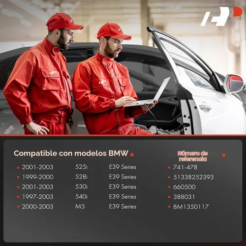 Vista 2 de A-Premium Regulador de Ventanilla Eléctrica Delantero Izquierdo del Lado del Conductor con Motor Compatible con BMW E39 525i 2001-2003, 528i