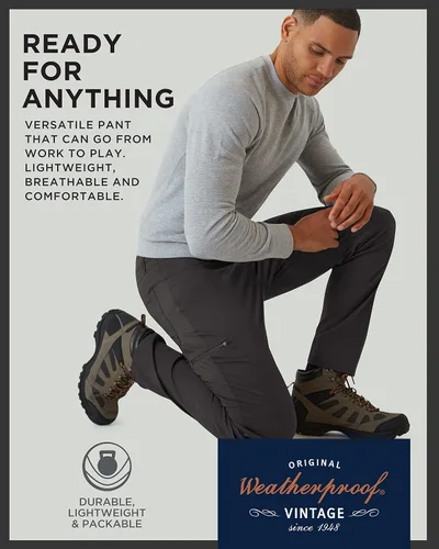 Vista 5 de Weatherproof Vintage Pantalones cargo para hombre Pantalones cargo casuales para hombre, pantalones de senderismo para hombre, pantalones