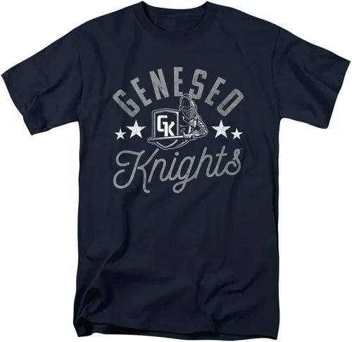 Vista 170 de Collegiate Distressed Mascot Unisex Adult T Shirt Collection 3 Universidad de Adelphi