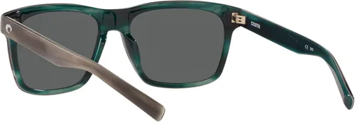 Vista 6 de Costa Del Mar Aransas - Gafas de sol redondas para hombre, Gris