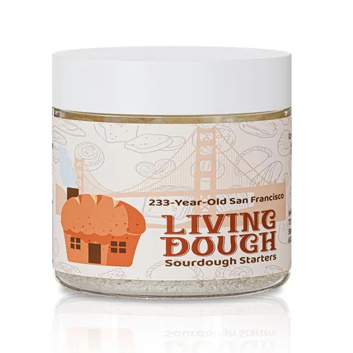 Vista 11 de Living Dough - Cultura de Masa Madre Amistosa Amish de 55 Años - Masa Madre Dulce y Orgánica para Hornear - Para Pan Artesanal, Masa para Pizza