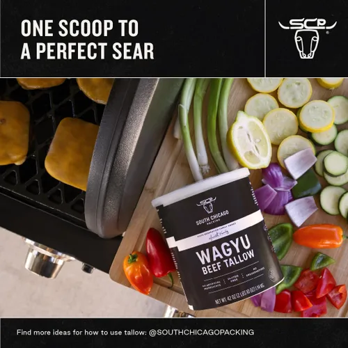 Vista 8 de South Chicago Wagyu - Aerosol de carne de res (7 onzas líquidas) y tina de sargo Wagyu (42 onzas), paquete de Pure Wagyu, apto para dieta keto