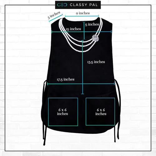 Vista 4 de Classy Pal Delantales para mujer con bolsillos, talla grande, mandiles para mujer