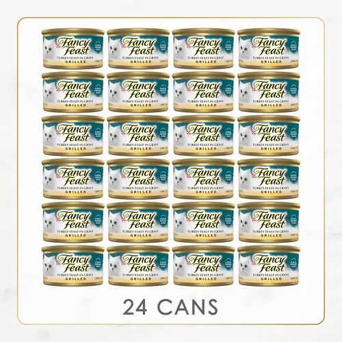 Vista 5 de Purina Fancy Feast - Comida para gatos húmeda, en salsa, enlatada y grillada