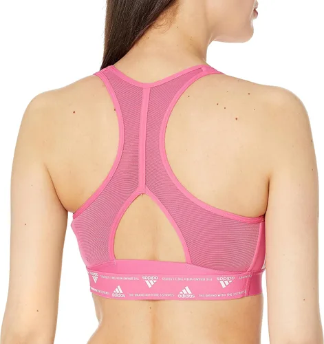 Vista 2 de adidas Women's Powerreact Training Medium-Support 3-Stripes Bra