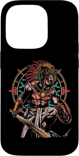 Vista 16 de Funda para iPhone 11 Pro Max Aztec Jaguar Ancient Warrior Native Mexican Mythology Case