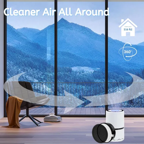 Vista 4 de Nispira Paquete de 2 filtros de aire de repuesto LV-H132 compatibles con purificadores de aire Levoit LV-H132-RF 3 en 1 True HEPA Filtro de carbono