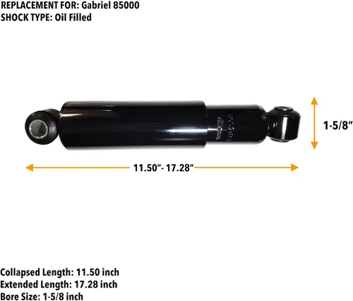 Vista 2 de TORQUE Paquete de 6 amortiguadores de servicio pesado 85000 para camiones semirremolque HENDRICKSON Intraax, Vantraax y CUSH y RIDEWELL