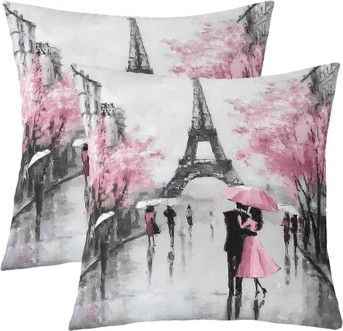 Vista 33 de Erosebridal Juego de 2 fundas de almohada rústicas con diseño de oso, de 16x16 pulgadas, fundas de almohada de cuadrícula de búfalo, fundas