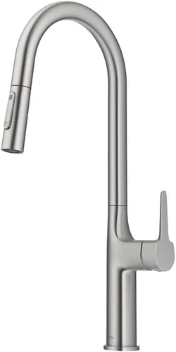 Vista 16 de Kraus Oletto - Grifo de cocina contemporáneo con un solo mango extraíble en cromado, KPF-3104CH