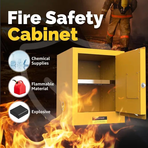 Vista 9 de Gabinete de almacenamiento inflamable, 18 in x 18 in x 23 in