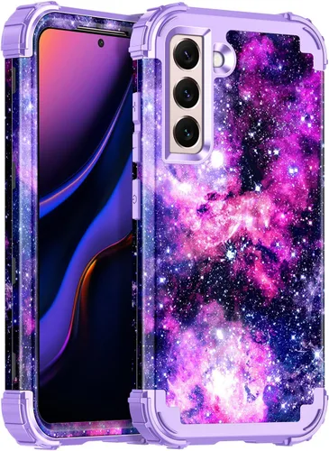 Vista 13 de Rancase Funda para Galaxy S21 FE 5G, tres capas resistentes a prueba de golpes, protección de plástico duro+funda protectora de goma de silicona