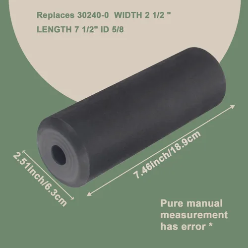 Vista 2 de 30240-0 Rueda de rueda de cubierta (7.5 pulgadas de largo) compatible con cortadoras de césped Dixie Chopper 3360, 3372, LP3000-60, LT1800-34