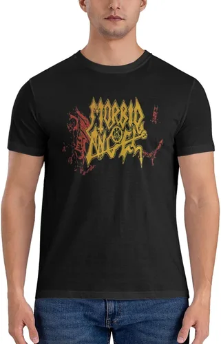 Vista 3 de PEYDEN Morbid Angel T Shirt Men Summer Fashion Breathable Cotton Round Neckline Shirt Sports Fitness Short Sleeve Tees
