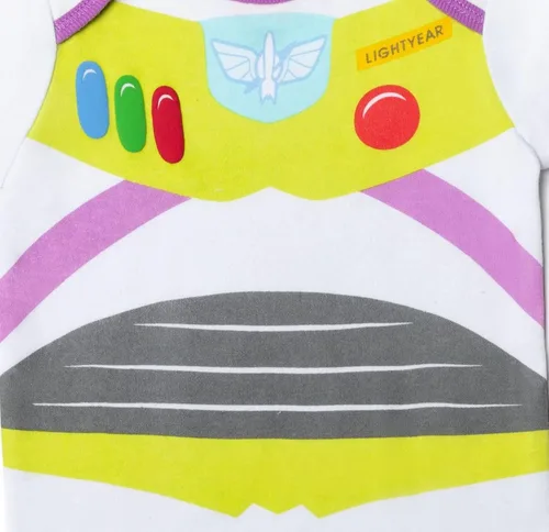 Vista 4 de Disney - Body para bebé con gorro Toy Story, Pooh, Los Increíbles, Monstruos y Mickey., 12 meses, Buzz Lightyear