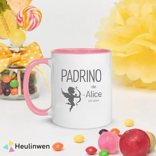 Vista 6 de Padrinos De Bautizo Propuesta Set 2 Tazas Café 11 oz, Quieres Ser Mi Madrina est 2024, Regalo de propuesta de padrinos, para Niño, Niña, Padrinos