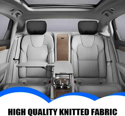 Vista 4 de 4 fundas para reposacabezas de automóvil, protector suave y transpirable para reposacabezas de asiento de automóvil, accesorios automotrices