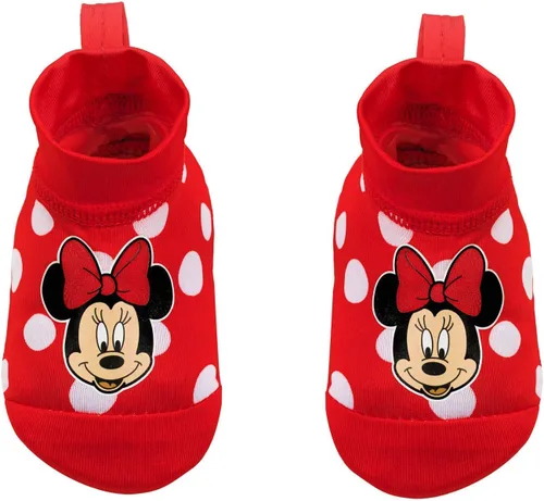 Vista 6 de Disney Minnie Mouse Red Sunny Fun Swim Hat and Booties Set - 0-12 Months Minnie Red