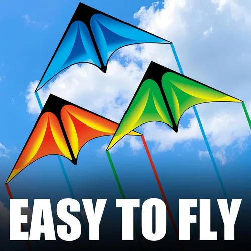 Vista 2 de Delta Kite Set para niños y adultos, paquete de 3 cometas para adultos