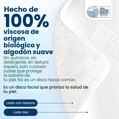 Vista 5 de Clean Skin Club Clean² Pads 2.0 [Nuevos y mejorados bordes] Almohadillas faciales garantizadas sin desprendimientos ni desgarros, capas triples
