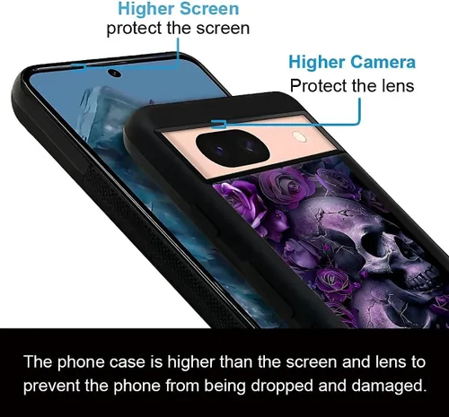 Vista 1588 de Compatible con Google Pixel 4A 5G Mobile Case Creative Acrylic Panel trasero Silicona Protección Grip especialmente diseñado para Google Pixel 4A 5G