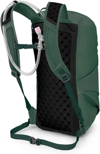 Vista 3 de Osprey Skarab 18L Mochila de senderismo para hombre con depósito hidráulico, verde tundra, talla única, Tundra Verde, Mochila de senderismo Skarab