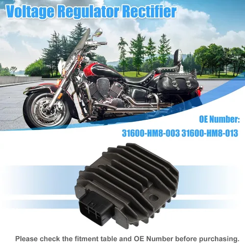 Vista 2 de X AUTOHAUX 5GT-81960-00-00 5BN-81960-00-00 Reemplazo del rectificador del regulador de voltaje de la motocicleta para Yamaha BIG BEAR 400 2WD 4WD