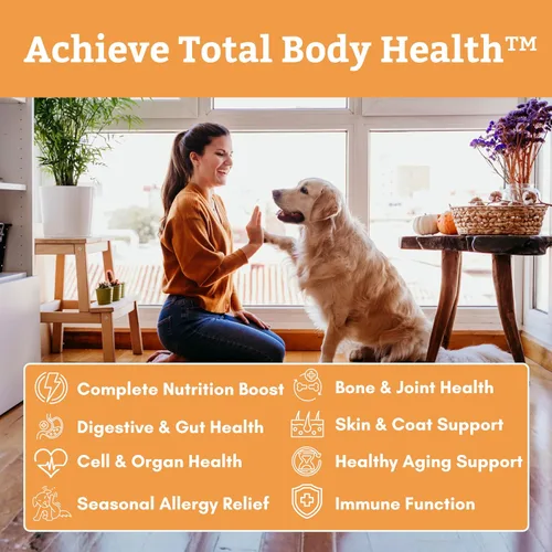 Vista 6 de Wholistic Pet Organics Canine Complete - Polvo multivitamínico para perros, 1 libra, vitaminas diarias para perros y suplementos para alimentos