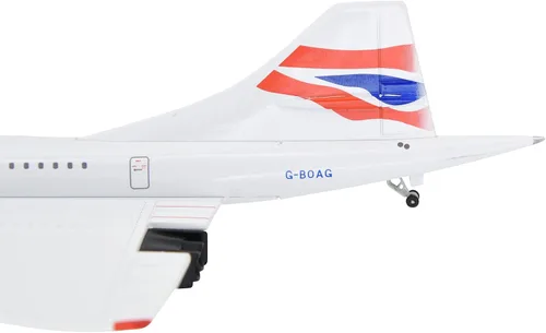 Vista 9 de TANG DYNASTY 1:200 Concorde British Airways Modelo de avión de metal modelo de avión de juguete
