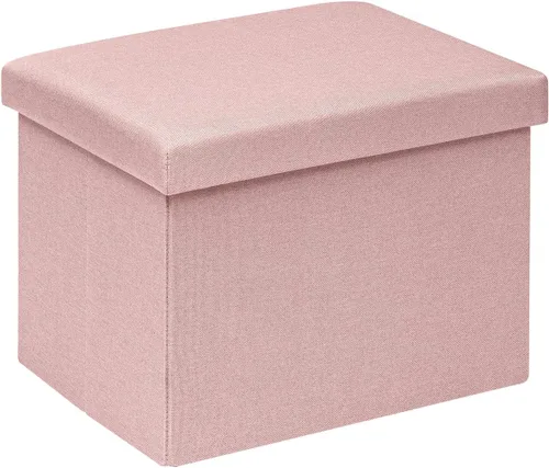 Vista 18 de B FSOBEIIALEO Cubo otomano plegable de almacenamiento con piel sintética para sala de estar, dormitorio, oficina en casa, reposapiés de Negro