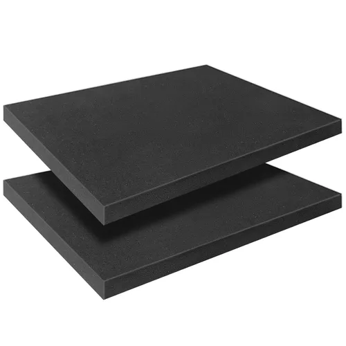 Vista 11 de Insertos de espuma de poliuretano negro para estuches, 16 x 12 x 4 pulgadas, relleno de embalaje cortable para caja de herramientas, cámara