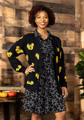 Vista 3 de Cardigan para Adulto de Mickey Calabaza Cakeworthy Multicolor